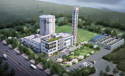 명지 연료전지 발전소 조감