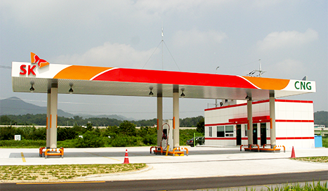 CNG충전소 전경
