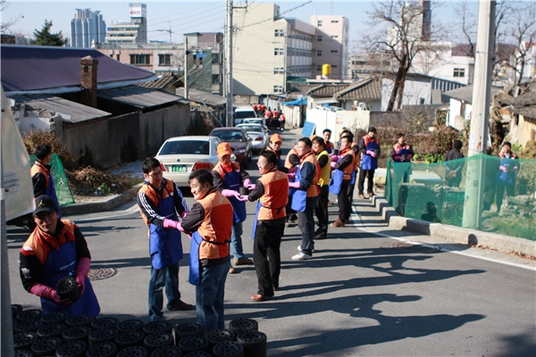 사랑의 연탄 나눔 자원봉사（2008.11.19）